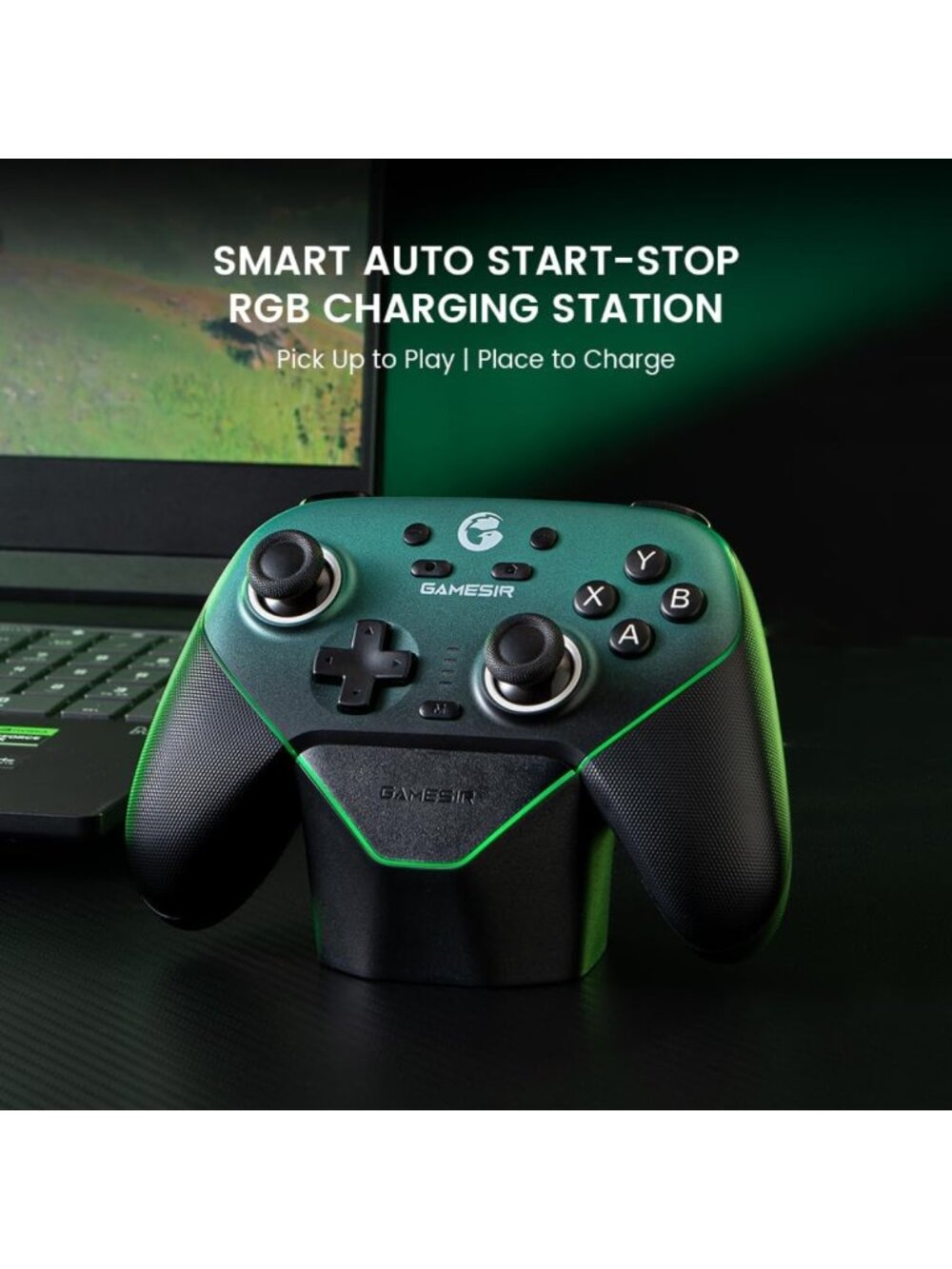 Wireless Gaming Controller for PC/Switch/iOS/Android, RGB Lighting, Hall Effect - Picture 7 of 8